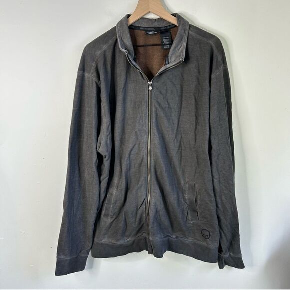 Harley-Davidson Charcoal Gray Skull Graphic Jacket size 2XL - Picture 2 of 10